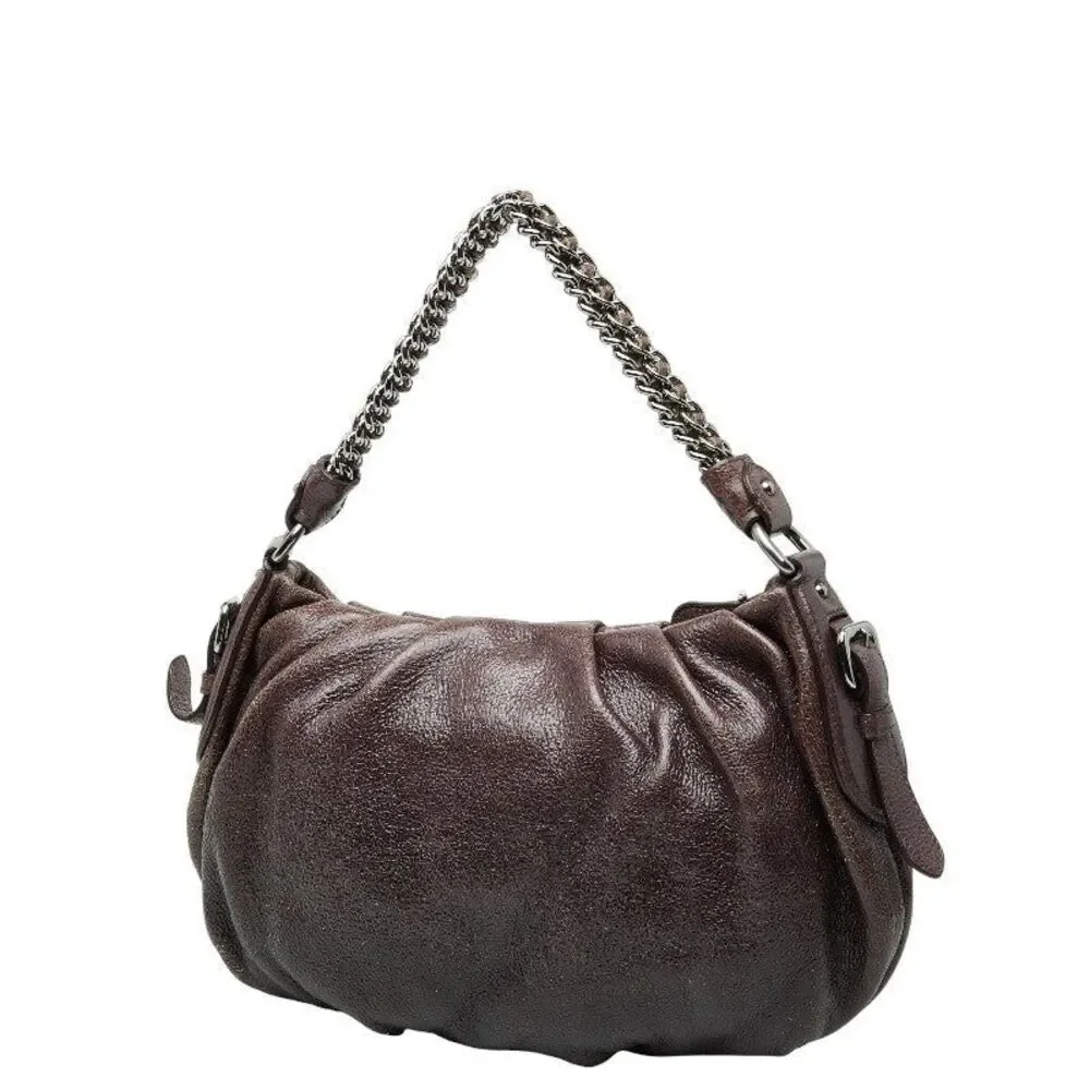 Prada Logo Chain One-Shoulder Bag